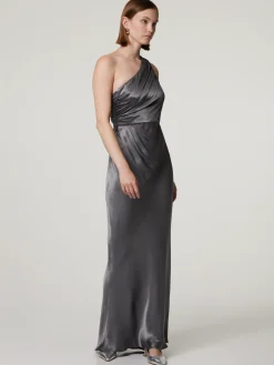 Abendkleid aus fliessendem Satin