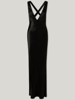 Abendkleid aus fliessendem Satin