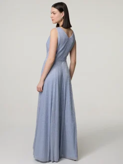 Abendkleid mit Lurexdetails