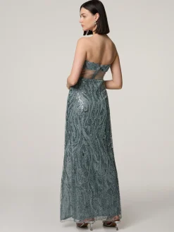 Abendkleid mit Pailletten