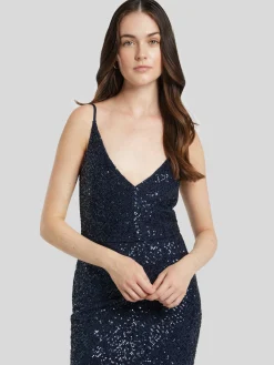 Abendkleid mit Pailletten