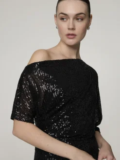 Abendkleid mit Pailletten