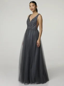 Abendkleid mit Strasssteinen