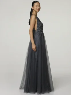 Abendkleid mit Strasssteinen