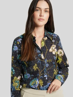 Baumwollbluse mit Print LUZYN