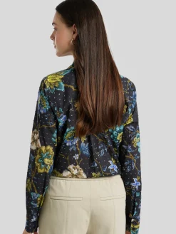 Baumwollbluse mit Print LUZYN