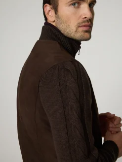 Übergangsjacke aus Leder