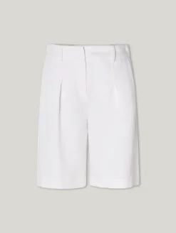 Bermudas aus Leinen-Mix