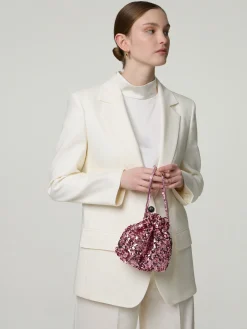 Beuteltasche mit Pailletten