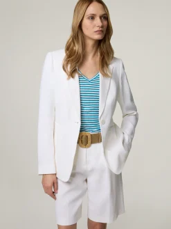 Blazer aus Leinen-Mix