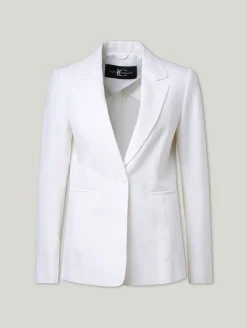 Blazer aus Leinen-Mix