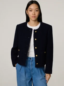 Blazer aus Tweed im Boxy Fit