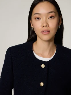 Blazer aus Tweed im Boxy Fit