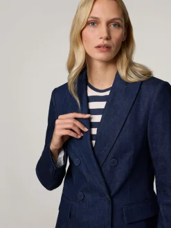 Blazer im Denim-Look