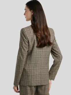 Blazer mit Karo-Muster