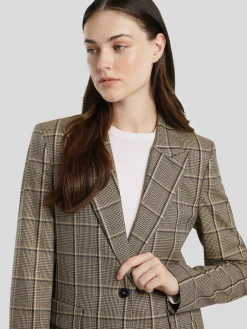 Blazer mit Karo-Muster