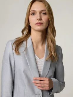 Blazer mit Leinen