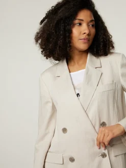 Blazer mit Leinen