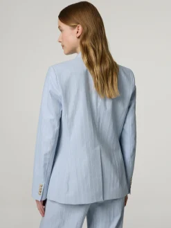 Blazer mit Nadelstreifen