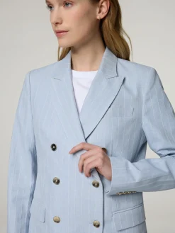Blazer mit Nadelstreifen