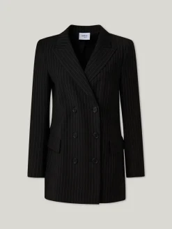 Blazer mit Nadelstreifen