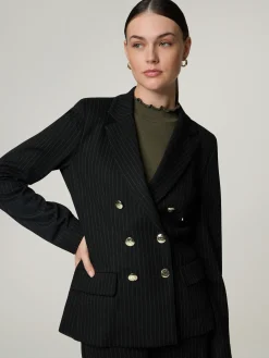 Blazer mit Nadelstreifen