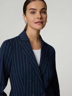 Blazer mit Nadelstreifen