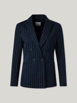Blazer mit Nadelstreifen