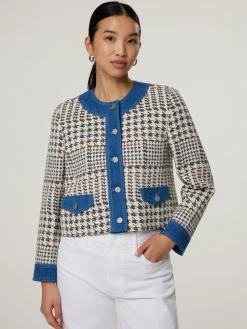 Blazerjacke aus Baumwolle