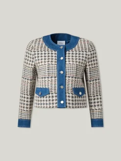 Blazerjacke aus Baumwolle