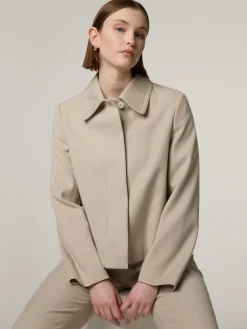 Blazerjacke aus Baumwolle