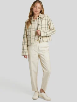 Blazerjacke im Crop-Fit