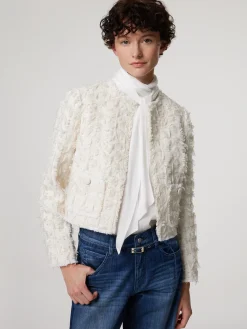 Blazerjacke in Federoptik