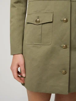 Blazerkleid mit Leinen