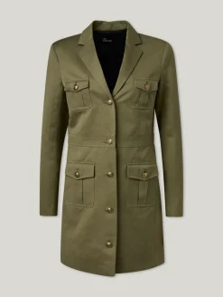 Blazerkleid mit Leinen