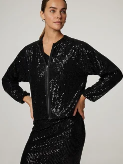 Blouson mit Pailletten KARTON