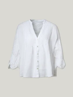 Bluse aus Leinen