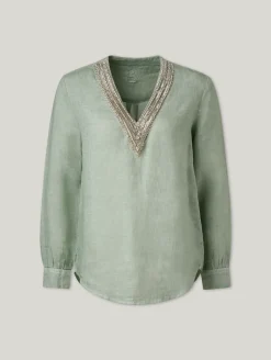 Bluse aus Leinen