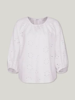 Bluse aus Lochspitze