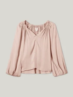 Bluse aus Satin