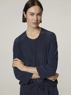 Bluse aus Satin