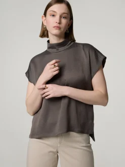 Bluse aus Satin ALARIA