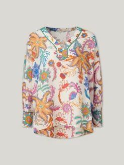 Bluse aus Seiden-Mix