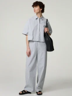 Bluse im Cropped Boxy Fit