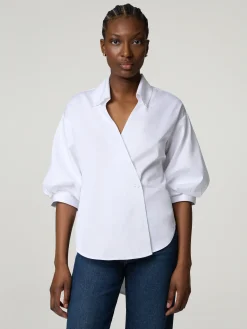 Bluse in Wickeloptik