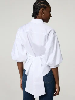 Bluse in Wickeloptik