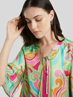 Bluse mit Allover-Print