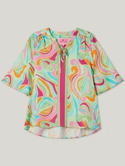 Bluse mit Allover-Print