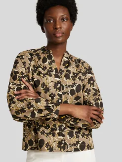 Bluse mit Allover-Print