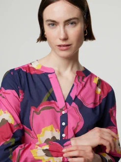 Bluse mit Allover-Print